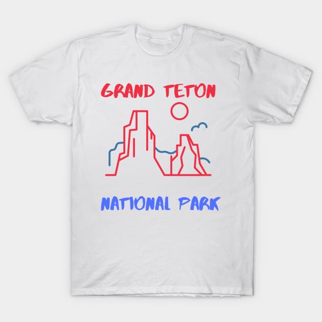 Grand Teton National Park T-Shirt by nezar7